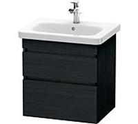 Duravit DuraStyle vasque DS648001616 58 x 44,8 cm, chêne noir, 2 tiroirs, suspendu