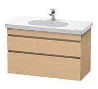 Duravit DuraStyle vasque DS648503030 100 x 45,3 cm, chêne naturel, 2 tiroirs, suspendu