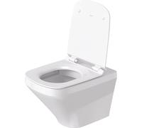 Duravit DuraStyle pack WC suspendu à évacuation profonde sans bride 37x54cm avec abattant softclose WonderGliss blanc 45510900A11