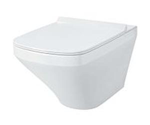 Duravit DuraStyle paroi washdown WC 2551090000 pour 4,5 litres, blanc, cerclées