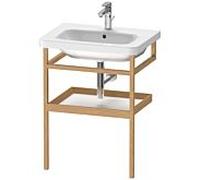 Duravit DuraStyle porte-serviettes DS988101876, 59 x 44 cm, blanc mat/chêne massif, avec étagère