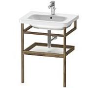 Duravit Porte-serviettes DuraStyle DS988101877 – 59×44 cm, blanc mat/noyer américain, avec étagère