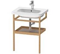 Duravit Porte-serviettes DuraStyle DS988104376 59 x 44 cm basalte mat / chêne massif avec étagère