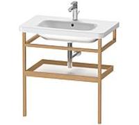 Duravit Porte-serviettes DuraStyle DS988201876 74 x 44 cm blanc mat/chêne massif avec étagère