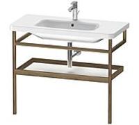 Duravit DuraStyle porte-serviettes DS988301877 94 x 44 cm, blanc mat / noyer américain, avec étagère