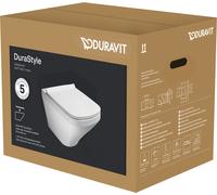 Duravit DuraStyle Set pour WC suspendu, à fond creux, 370x540mm, fixation cachée, siège WC inclus, blanc brillant, 45520900A1