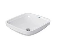 DURAVIT DuraStyle - Lavabo à encastrer par le dessous 400x400mm sans trous de robinetterie avec trop-plein blanc sans WonderGliss