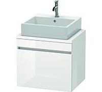 Duravit DuraStyle vasque DS530001843 60 x 47,8 cm, blanc mat / basalte mat, pour console, coulissant 2000