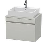 Duravit DuraStyle vasque DS530100707 70 x 47,8 cm, gris béton mat, pour console, coulissant 2000