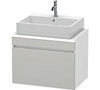 Duravit DuraStyle vasque DS530100718 70 x 47,8 cm, gris béton / blanc mat, pour console, coulissant 2000