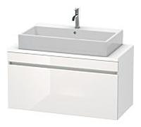 Duravit DuraStyle vasque DS530402218 100 x 47,8 cm, blanc brillant / blanc mat, pour console, coulissant 2000