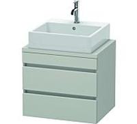 Duravit DuraStyle vasque DS530500707 60 x 47,8 cm, gris béton mat, pour console, 2 tiroirs