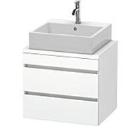 Duravit Vasque DuraStyle DS530501818 60 x 47,8 cm, blanc mat, pour console, 2 tiroirs