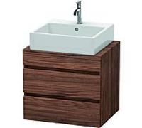Duravit DuraStyle vasque DS530502121 60 x 47,8 cm, noyer foncé, pour console, 2 tiroirs