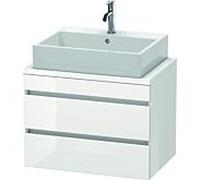 Duravit – Vasque DuraStyle DS530602222, 70 x 47,8 cm, blanc brillant, pour console, 2 tiroirs