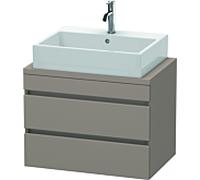 Duravit DuraStyle vasque DS530604343 70 x 47,8 cm, basalte mat, pour console, 2 tiroirs