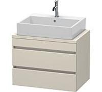 Duravit DuraStyle vasque DS530609191 70 x 47,8 cm, taupe, pour console, 2 tiroirs