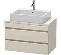 Duravit DuraStyle vasque DS530709191 80 x 47,8 cm, taupe, pour console, 2 tiroirs