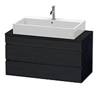 Duravit DuraStyle vasque DS530901616 100 x 47,8 cm, chêne noir, pour console, 2 tiroirs