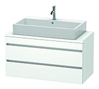 Duravit DuraStyle vasque DS530901818 100 x 47,8 cm, blanc mat, pour console, 2 tiroirs