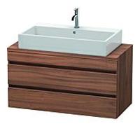 Duravit DuraStyle vasque DS530907979 100 x 47,8 cm, noyer naturel, pour console, 2 tiroirs