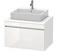 DURAVIT DuraStyle - Meuble sous lavabo pour plan de toilette avec 1 tiroir 800x512x548mm blanc brillant/blanc mat