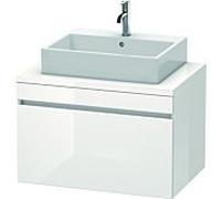 Duravit Vasque DuraStyle DS531202222 80 x 54,8 cm blanc brillant pour console 2000 coulissant