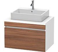 Duravit DuraStyle vasque DS531207918 80 x 54,8 cm, blanc naturel / match2 mat, pour console, coulissant 2000