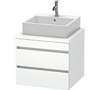 Duravit DuraStyle vasque DS531501818 60 x 54,8 cm, blanc mat, pour console, 2 tiroirs