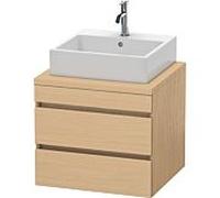 Duravit DuraStyle vasque DS531503030 60 x 54,8 cm, chêne naturel, pour console, 2 tiroirs