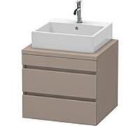 Duravit DuraStyle vasque DS531504343 60 x 54,8 cm, basalte mat, pour console, 2 tiroirs