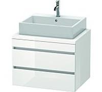 Duravit DuraStyle vasque DS531602222 70 x 54,8 cm, blanc brillant, pour console, 2 tiroirs