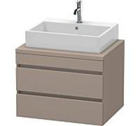 Duravit DuraStyle vasque DS531604343 70 x 54,8 cm, basalte mat, pour console, 2 tiroirs