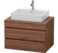 Duravit DuraStyle vasque DS531702121 80 x 54,8 cm, noyer foncé, pour console, 2 tiroirs