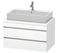 Duravit DuraStyle vasque DS531801818 90 x 54,8 cm, blanc mat, pour console, 2 tiroirs