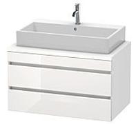 Duravit DuraStyle vasque DS531802218 90 x 54,8 cm, blanc brillant / blanc mat, pour console, 2 tiroirs