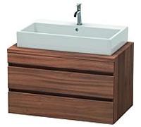 Duravit – Vasque DuraStyle DS531807979 90 x 54,8 cm, noyer naturel, pour console, 2 tiroirs