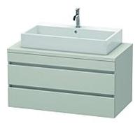 Duravit DuraStyle vasque DS531900707 100 x 54,8 cm, gris béton mat, pour console, 2 tiroirs