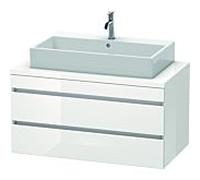 Duravit DuraStyle vasque DS531902222 100 x 54,8 cm, blanc brillant, pour console, 2 tiroirs