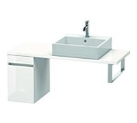 Duravit DuraStyle vasque DS532002143 30 x 47,8 cm, noyer foncé / basalte mat, pour console, coulissant 2000