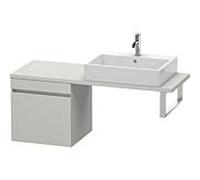 Duravit DuraStyle vasque DS532200707 50 x 47,8 cm, gris béton mat, pour console, coulissant 2000