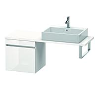 Duravit DuraStyle vasque DS532202143 50 x 47,8 cm, noyer foncé / basalte mat, pour console, coulissant 2000