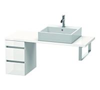 Duravit DuraStyle vasque DS532500743 30 x 47,8 cm, gris béton / basalte mat, pour console, 2 tiroirs