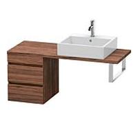 Duravit DuraStyle vasque DS532602121 40 x 47,8 cm, noyer foncé, pour console, 2 tiroirs
