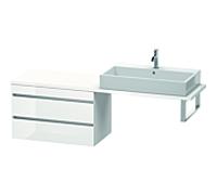 Duravit DuraStyle vasque DS532907918 80 x 47,8 cm, blanc naturel / match2 mat, pour console, 2 tiroirs