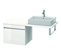DURAVIT DuraStyle - Meuble bas pour plan de toilette avec 1 tiroir 600x512x548mm basalte mat/blanc mat
