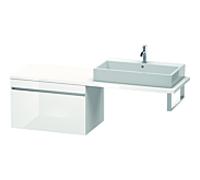 Duravit DuraStyle vasque DS533401843 80 x 54,8 cm, blanc mat / basalte mat, pour console, coulissant 2000