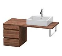 Duravit DuraStyle vasque DS533602121 40 x 54,8 cm, noyer foncé, pour console, 2 tiroirs