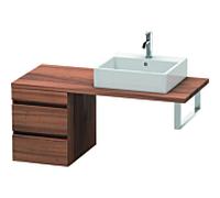 Duravit DuraStyle vasque DS533607979 40 x 54,8 cm, noyer naturel, pour console, 2 tiroirs