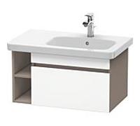 Duravit DuraStyle vasque DS639301843 73 x 44,8 cm, vasque à droite, blanc mat / basalte mat, 2000 coulissant